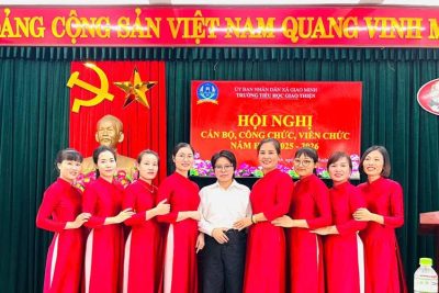 Hội nghị cán bộ, công chức, viên chức trường Tiểu học Giao Thiện năm học 2025-2026