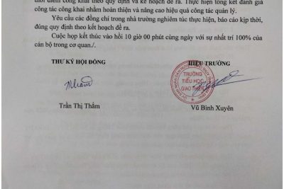 Công khai thông tin chất lượng giáo dục Tiểu học thực tế năm học 2022-2023 theo Thông tư 36/2017/TT-BGDĐT